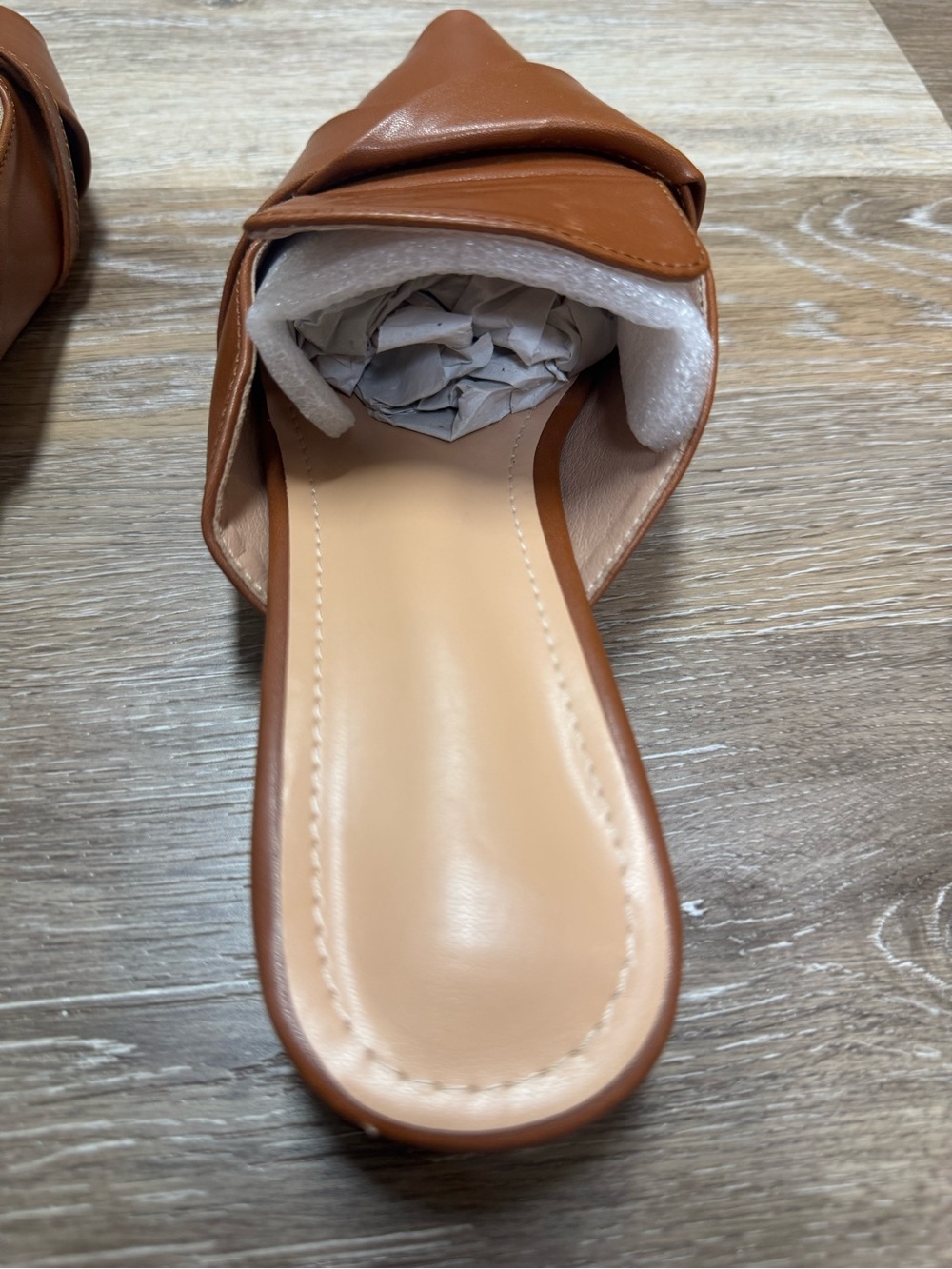 Backless slip on mule in brown - Picture 12 of 12